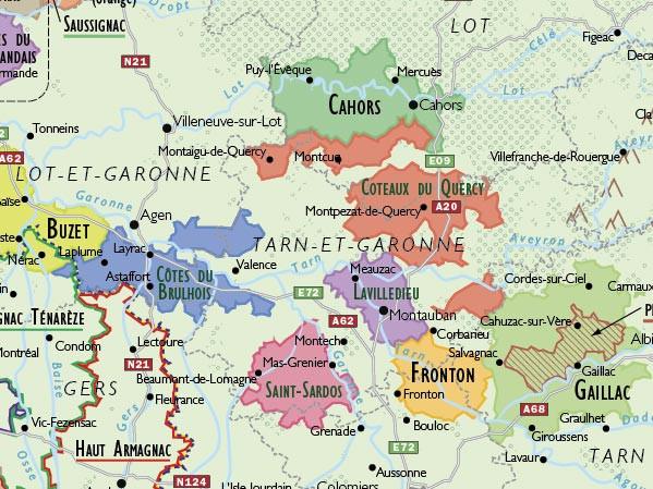 Map southwest France | secretmuseum